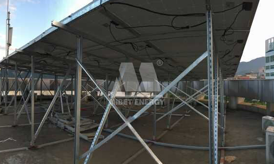 rooftop solar panel mounting structure