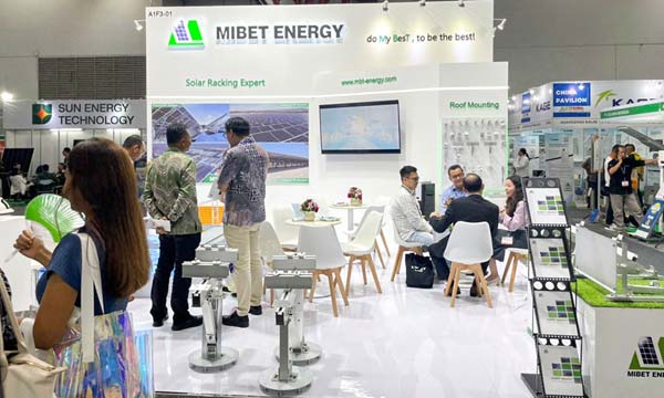 Mibet ที่นิทรรศการ Solartech อินโดนีเซีย